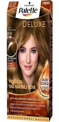 Schwarzkopf Palette Deluxe 9.50 Altın Parıltılı Bal Krem Saç Boyası 50 ml