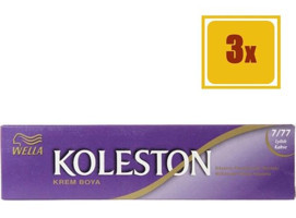 Wella Koleston 7.77 Işıltılı Kahve Krem Saç Boyası 3x50 Ml