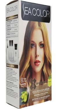 Sea Color Set 8.73 Karamel Krem Saç Boyası 50 ml