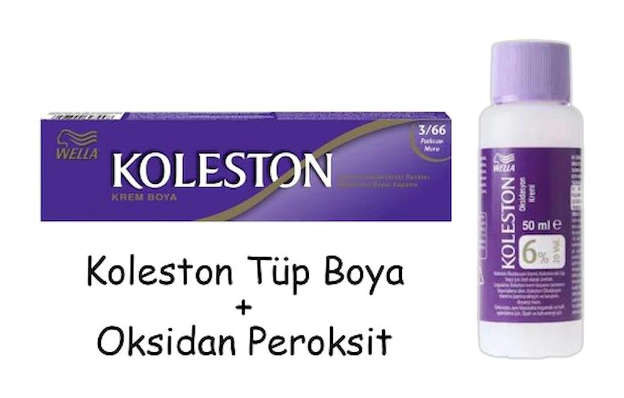 Wella Koleston Oksidan 3.66 Patlıcan Moru Krem Saç Boyası 50 Ml