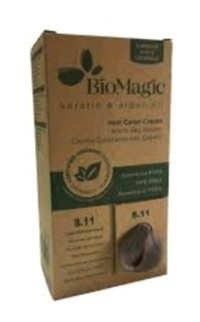 BioMagic Doğal 8.11 Yoğun Küllü Açık Kumral Amonyaksız Krem Saç Boyası 60 Ml