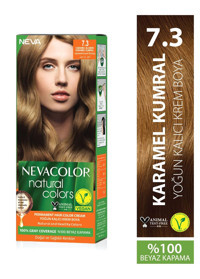 Nevacolor Natural Colors 7.3 Karamel Kumral Krem Saç Boyası 50 Ml