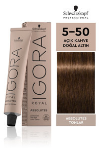 Schwarzkopf Igora Royal Absolutes 5.50 Açık Kahve Doğal Altın Krem Saç Boyası 60 ml