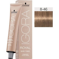 Schwarzkopf Igora Royal Nude Tones 8.46 Açık Kumral Bej Çikolata Krem Saç Boyası 60 ml