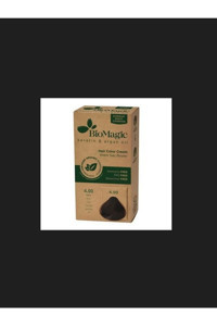 BioMagic Keratin & Argan Yağı 4.00 Kahve Organik Amonyaksız Krem Saç Boyası 60 Ml