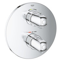Grohe Grohtherm Krom Yuvarlak Banyo Bataryası Gümüş