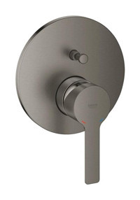 Grohe Lineare Krom Çevirmeli Ankastre Yuvarlak Banyo Bataryası Antrasit