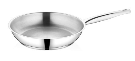 Falez Çelik 24 cm Düz Tava Gri