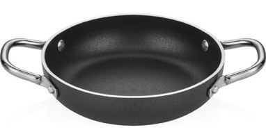 Altınbaşak Lazetti Çelik Saplı Alüminyum 16 cm Sahan Tava Siyah