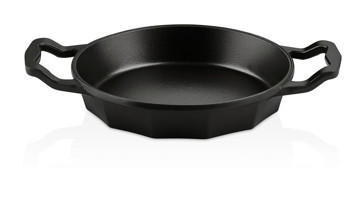 O.M.S 3725 Döküm Saplı Alüminyum Döküm 16 cm Sahan Tava Siyah
