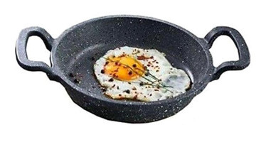 Eda Asya ZK-962 Döküm Saplı Alüminyum 20 cm Sahan Tava Gri
