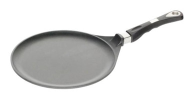 Amt D-AMT128 Plastik Saplı Döküm 28 cm Krep Tava Gri