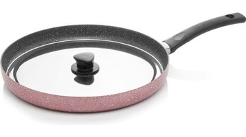 Assos Plastik Saplı Granit 32 cm Balık Tava Pembe