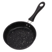 Zpshyd Plastik Saplı Paslanmaz Çelik 12 cm Kızartma Tava Siyah