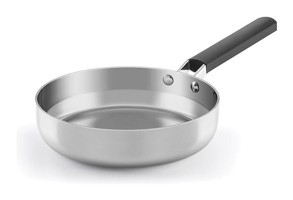 Castey Baltic Plastik Saplı Çelik 24 cm Kızartma Tava Gri
