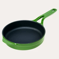 Pot Art Döküm 20 cm Düz Tava Yeşil