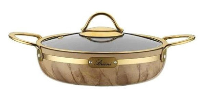 Brioni Selection Metal Saplı Alüminyum 20 cm Sahan Tava Krem