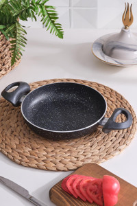 Znp Home Comfort Plastik Saplı Alüminyum 20 cm Sahan Tava Siyah