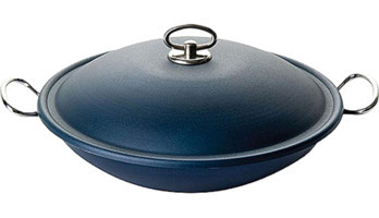 Altınbaşak Kapaklı Çelik 32 cm Saç Tava Siyah