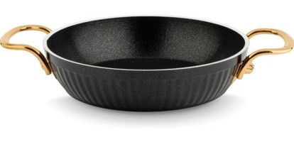 Lines Maya Metal Saplı Seramik 20 cm Sahan Tava Siyah