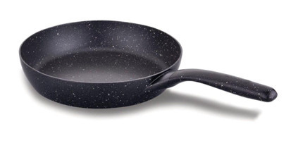 Korkmaz Gusto Plus A1366 Plastik Saplı Döküm 24 cm Düz Tava Siyah