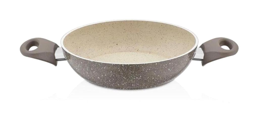 Cosiness Ezme PASP-120 Plastik Saplı Alüminyum 20 cm Sahan Tava Gri