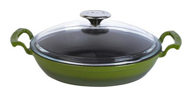 Lava Kapaklı Döküm 24 cm Sahan Tava Yeşil