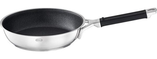 Rösle Silence Pro Pro Resist Plastik Saplı Paslanmaz Çelik 24 cm Kızartma Tava Gri