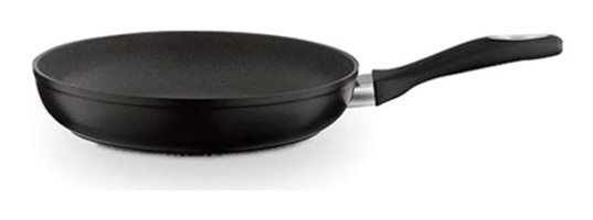 Enduro Plus Plastik Saplı Granit 24 cm Düz Tava Siyah