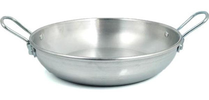 Tiesa Home Metal Saplı Alüminyum 27 cm Kızartma Tava Gri