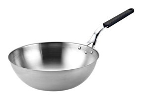 Altınbaşak 190B Plastik Saplı Çelik 28 cm Wok Tava Siyah