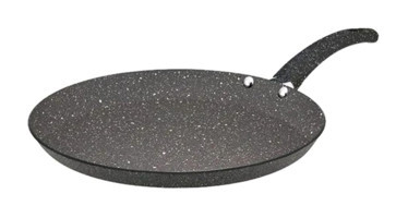Hascevher Plastik Saplı Granit 22 cm Krep Tava Gri