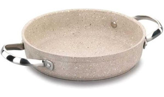 Korkmaz Granita A1271 Çelik Saplı Granit 20 cm Sahan Tava Bej