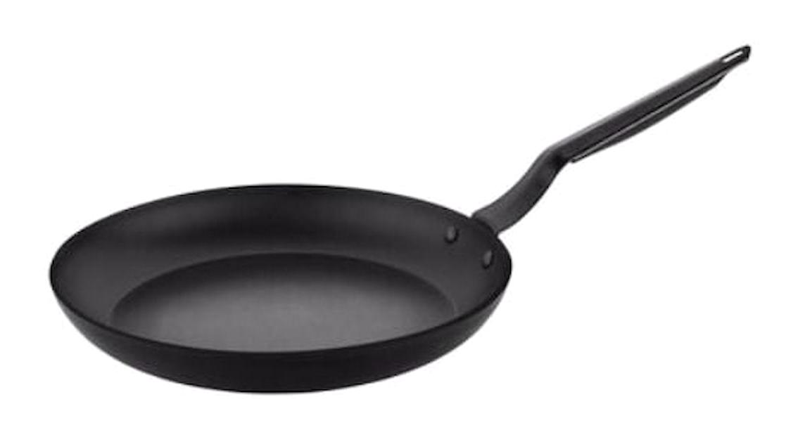 Papilla Plastik Saplı Döküm 28 cm Pankek Tava Siyah
