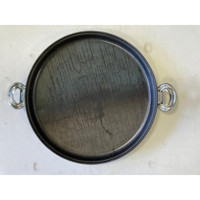 Cemre Metal Saplı Alüminyum 50 cm Saç Tava Siyah