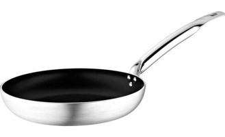 Altınbaşak Masterchef Maxi Çelik Saplı Alüminyum 22 cm Düz Tava Gri