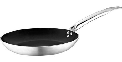 Altınbaşak Masterchef Yayvan Çelik Saplı Alüminyum 32 cm Düz Tava Gri
