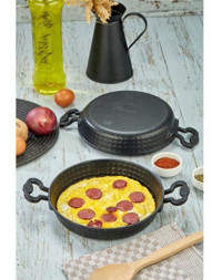 Cooker Lüx Döküm 22 cm Sahan Tava Siyah
