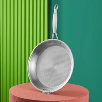 Karaca 3Ply Power Steel 316+ Çelik 30 cm Düz Tava Gri