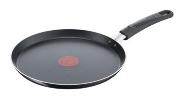 Tefal 1x DaybyDayOne 2100117534 Plastik Saplı Titanyum 25 cm Krep Tava Siyah