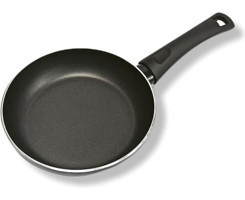 Viyalente Electra Plastik Saplı 28 cm Düz Tava Siyah
