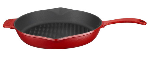 Lava Spring Döküm 28 cm Grill Tava Kırmızı
