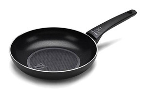 Moneta Recy 0005550124 Plastik Saplı Alüminyum 24 cm Düz Tava Siyah