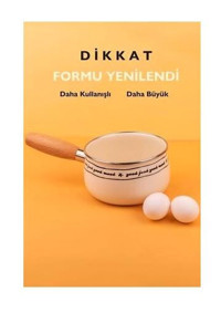 Emaylab Mood Ahşap Saplı Emaye 16 cm sos Tava Krem