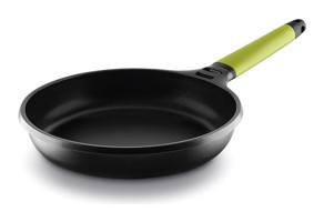 Castey Fundix Plastik Saplı Alüminyum Döküm 22 cm Kızartma Tava Siyah