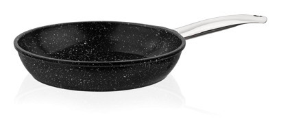Taç Gravita TAC-3565 Metal Saplı Demir Döküm 24 cm Düz Tava Siyah