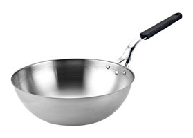 Altınbaşak 190B Plastik Saplı Çelik 26 cm Wok Tava Siyah
