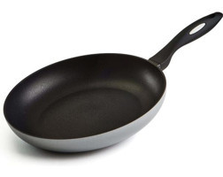 Moneta Mammola Plastik Saplı Alüminyum Döküm 28 cm Düz Tava Gri
