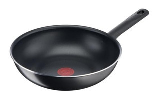 Tefal 1X DaybyDayOne Plastik Saplı Titanyum 28 cm Wok Tava Siyah