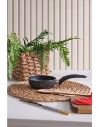 Znp Home Plastik Saplı Alüminyum 12 cm Sos Tava Siyah
